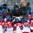 SPISSKA NOVA VES, SLOVAKIA - APRIL 15: Czech Republic head coach Vaclav Varada talks to his players during preliminary round action against Sweden at the 2017 IIHF Ice Hockey U18 World Championship. (Photo by Steve Kingsman/HHOF-IIHF Images)

